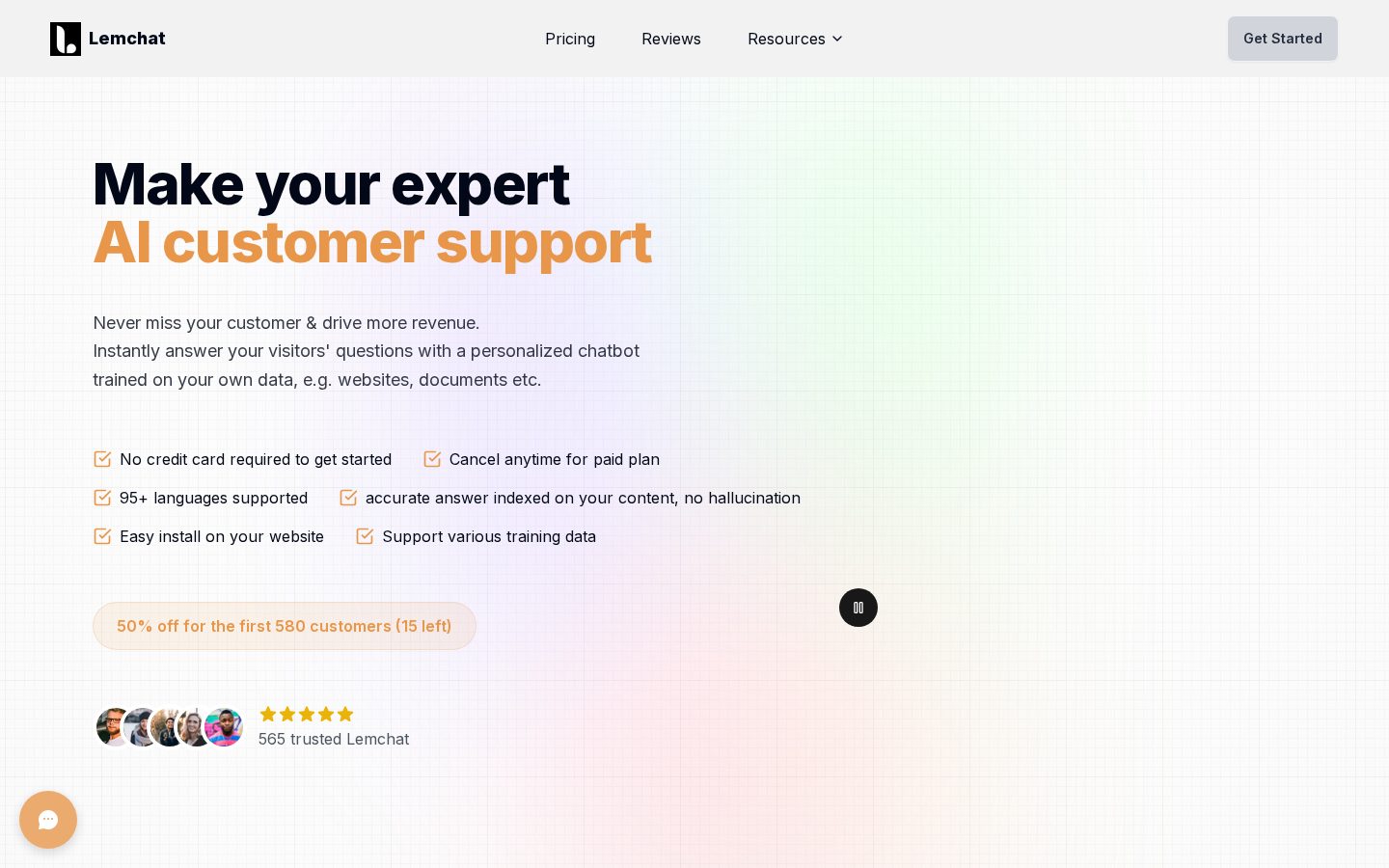 Lemchat Homepage