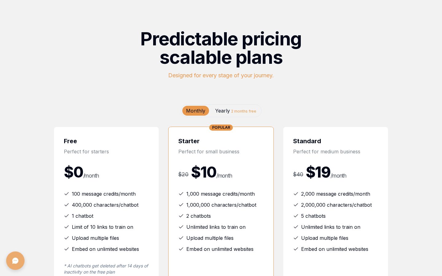 Lemchat Pricing