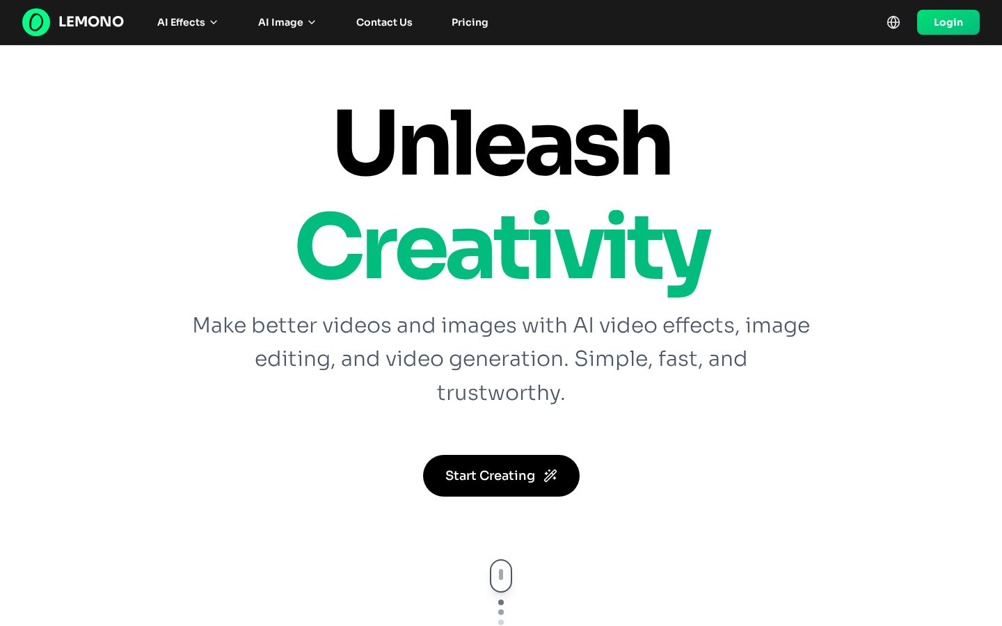 LEMONO AI Homepage