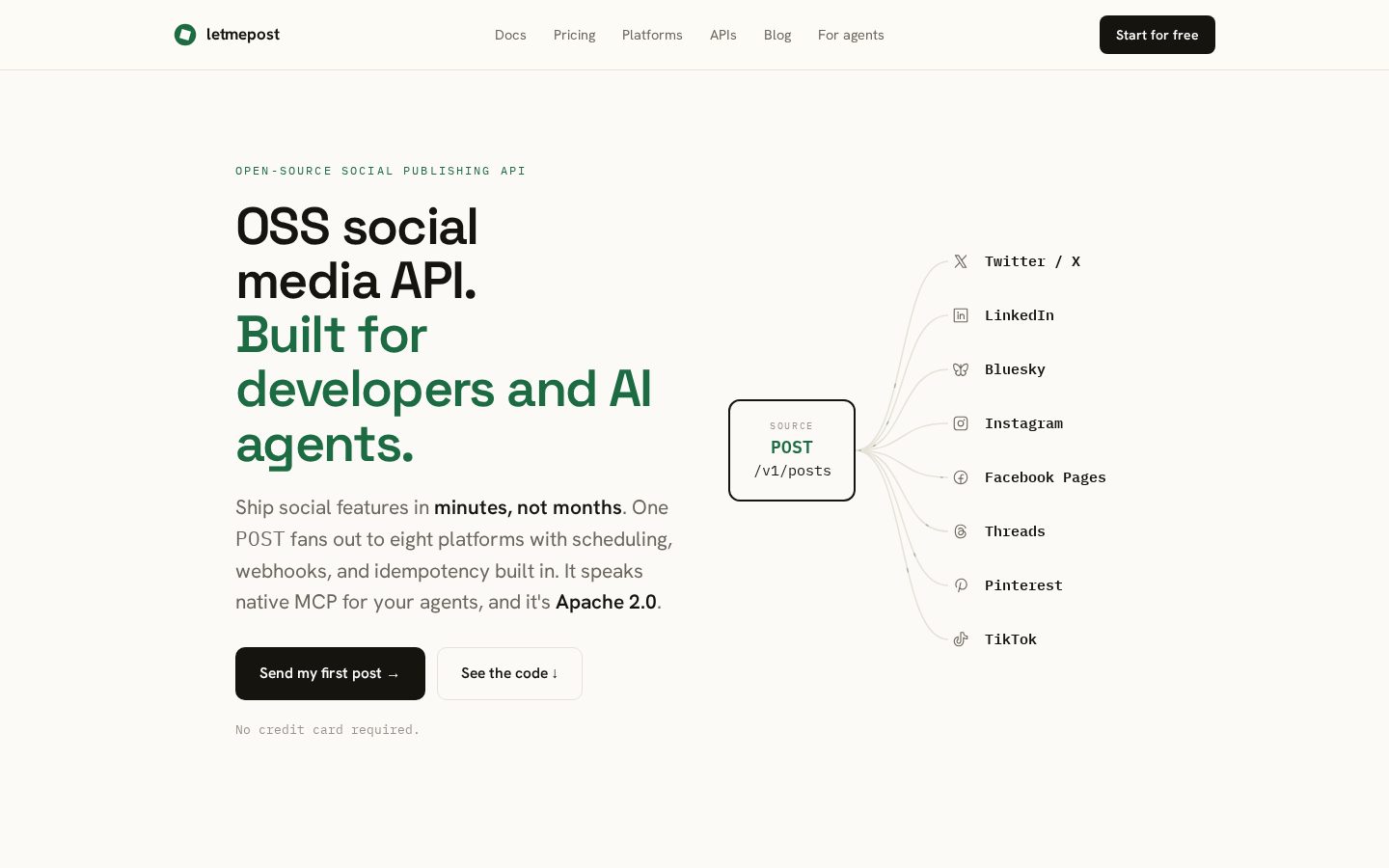 letmepost Homepage
