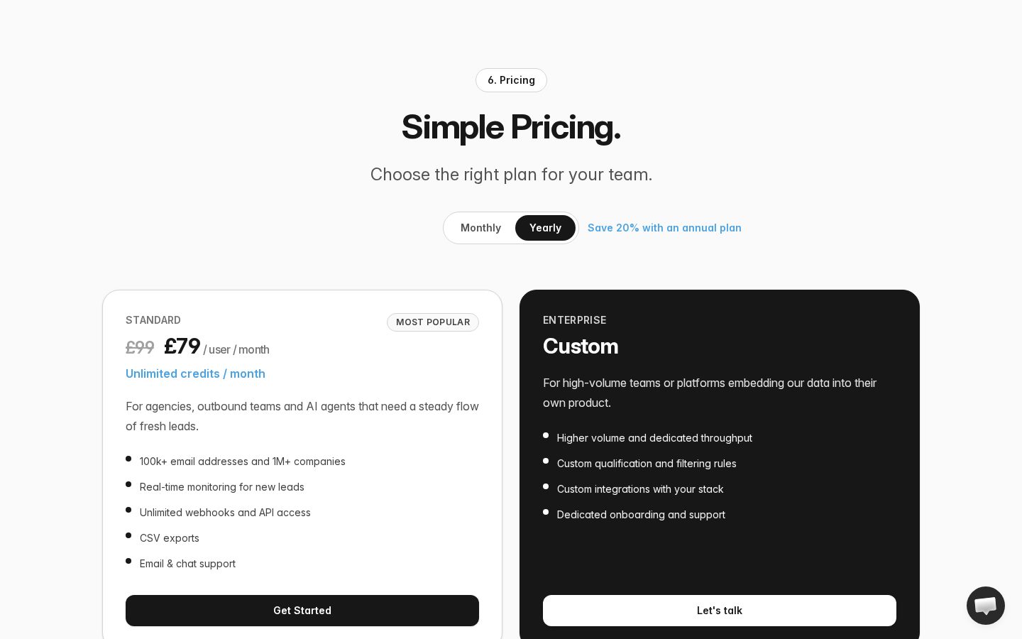 Letrics Pricing