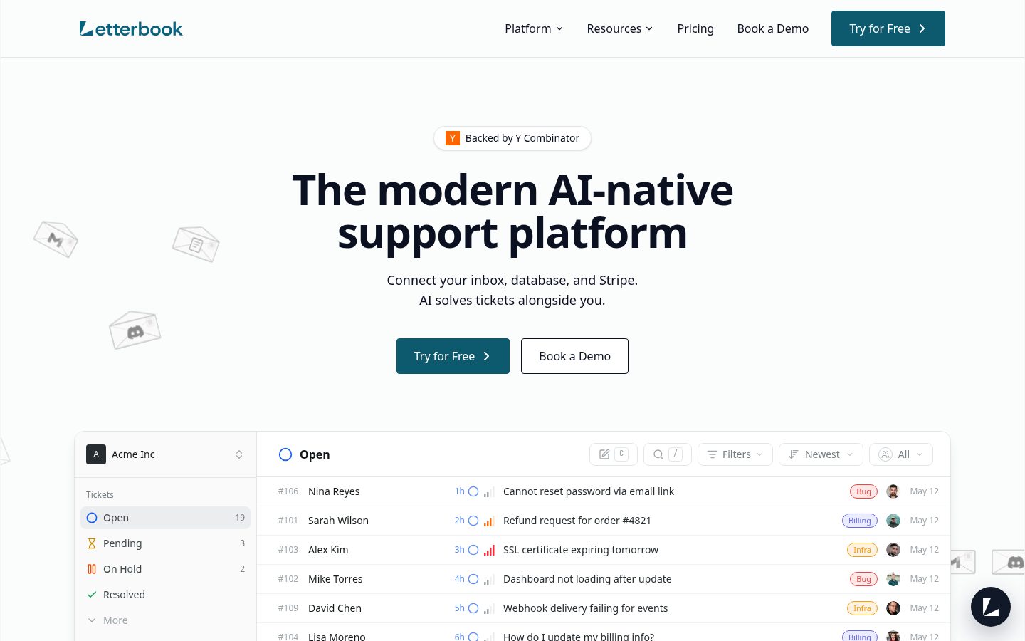 Letterbook Homepage