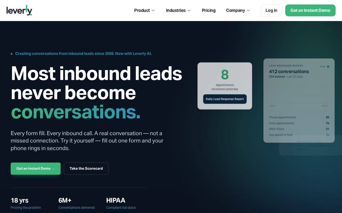 Leverly Homepage