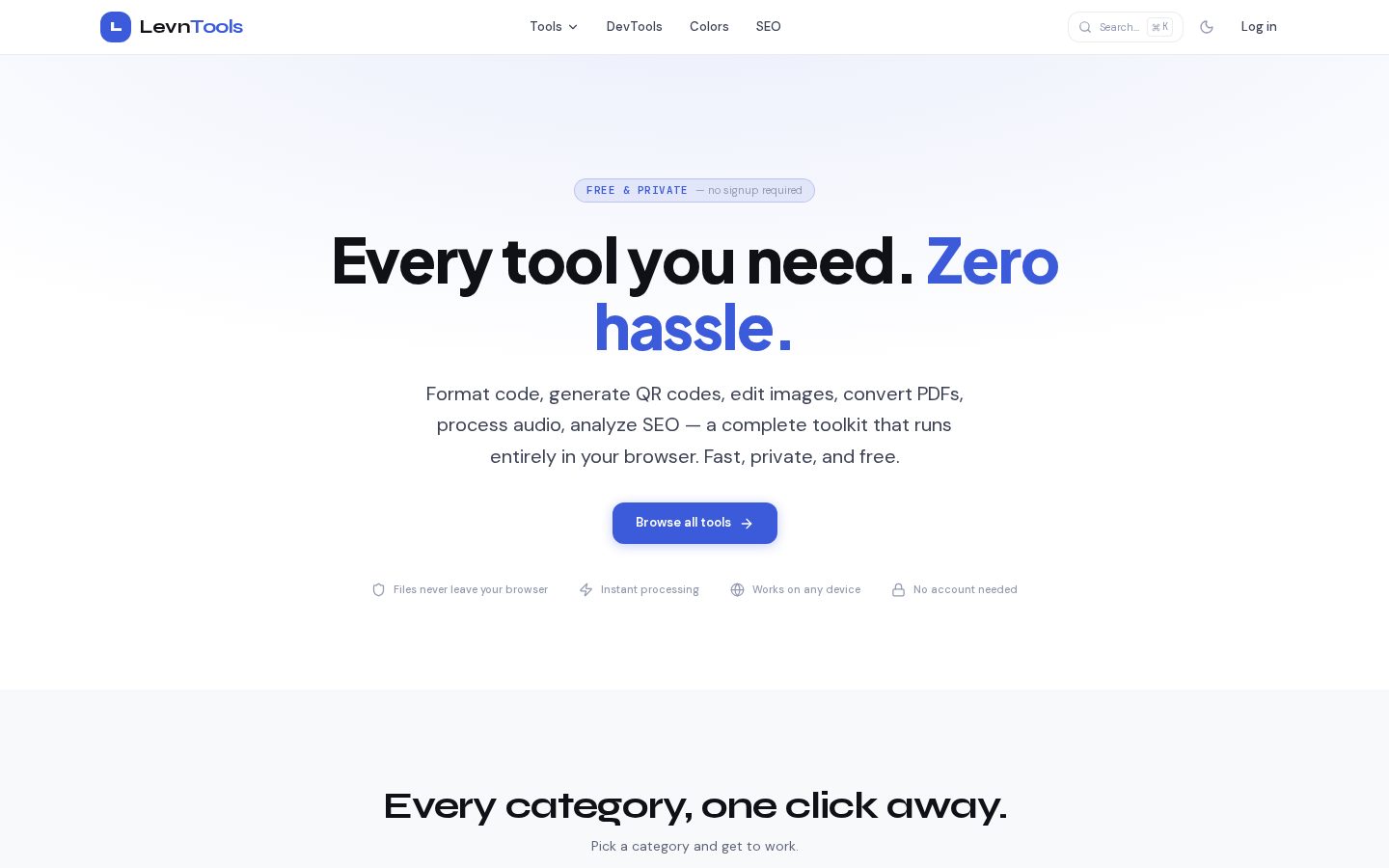 Levntools Homepage