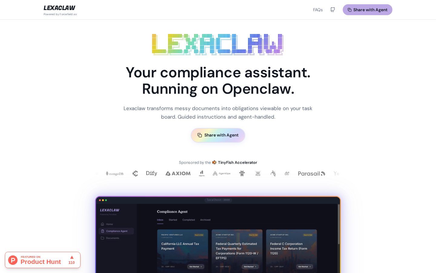 Lexaclaw Homepage