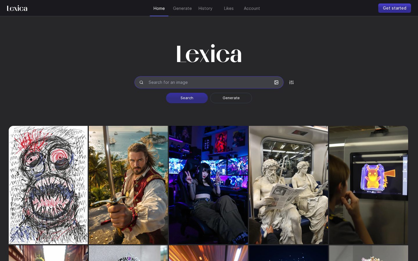 Lexica Homepage
