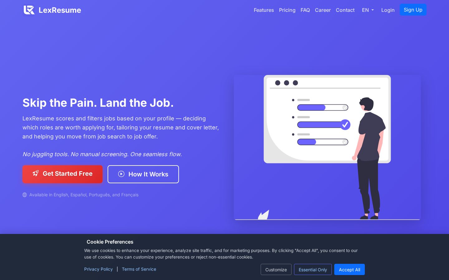 LexResume Homepage