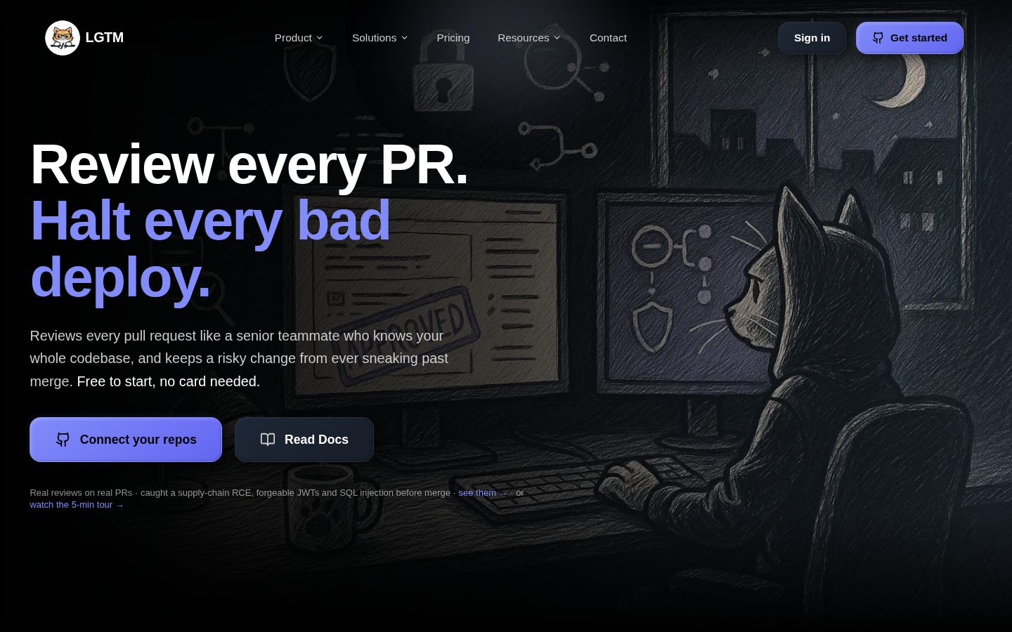 LGTM Homepage