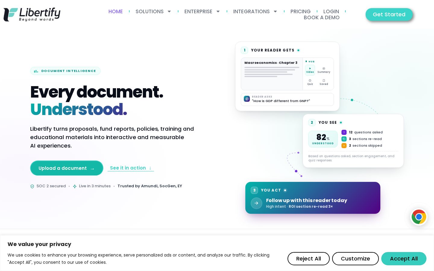 Libertify.com Homepage