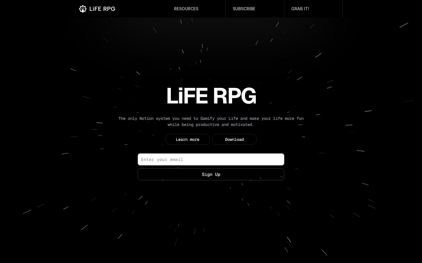 LiFE RPG Homepage
