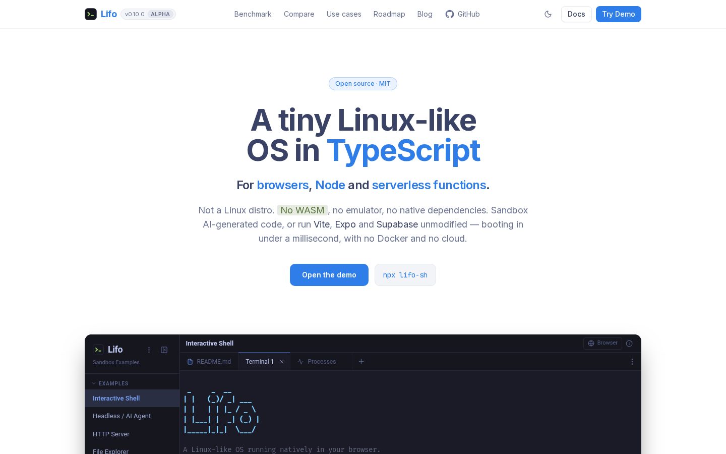 Lifo Homepage