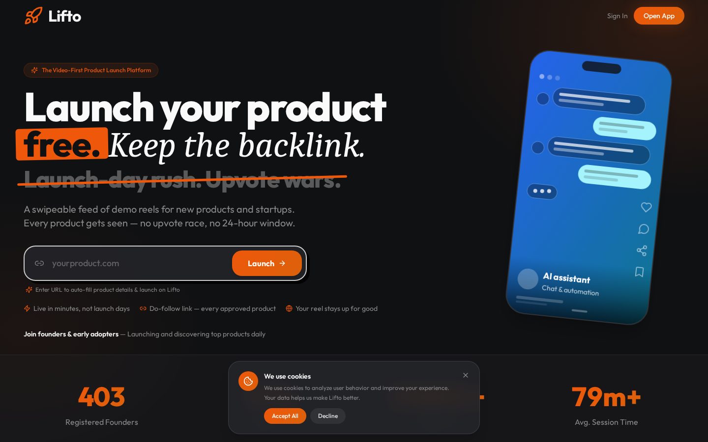 Lifto Homepage