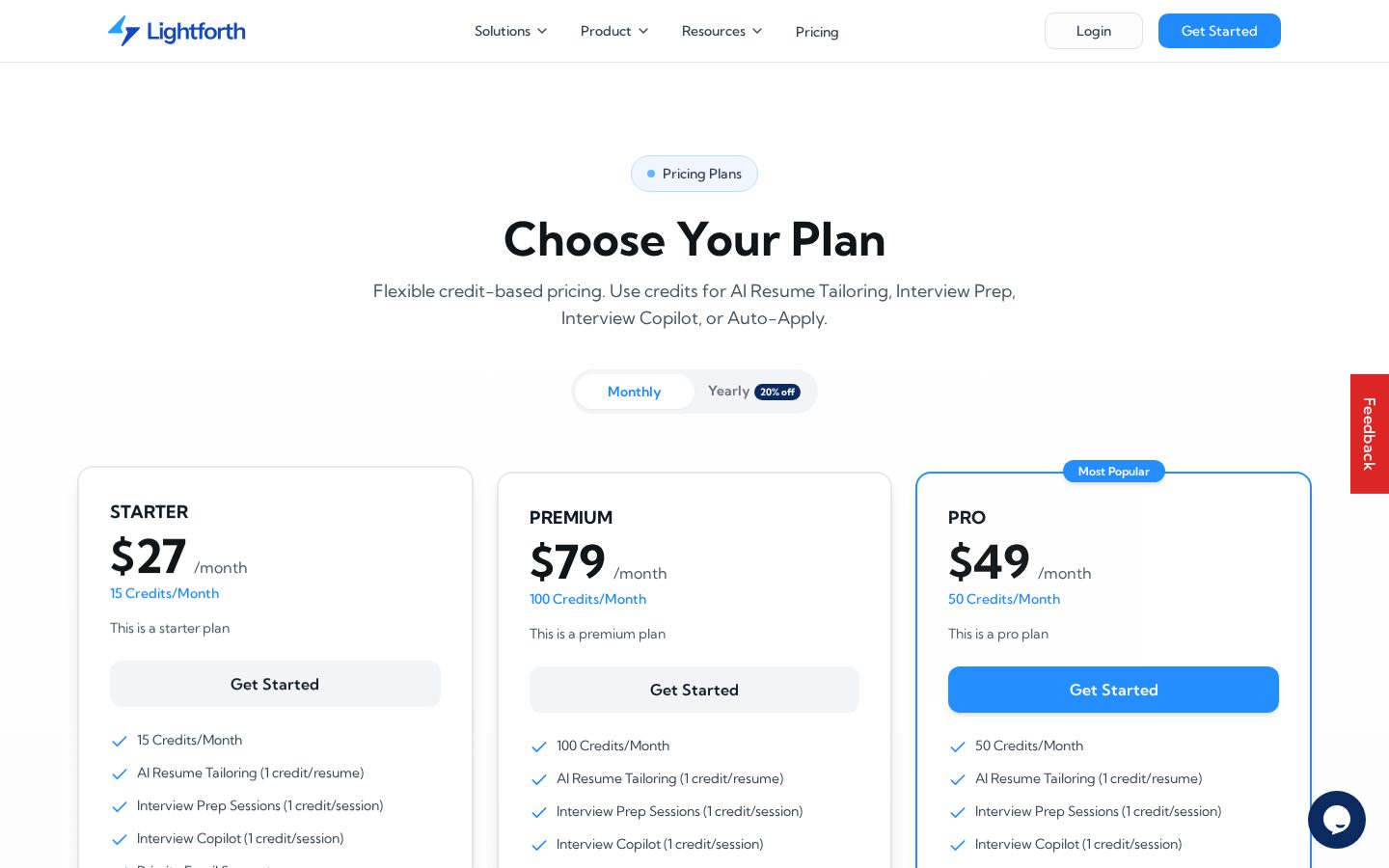 LightForth Pricing