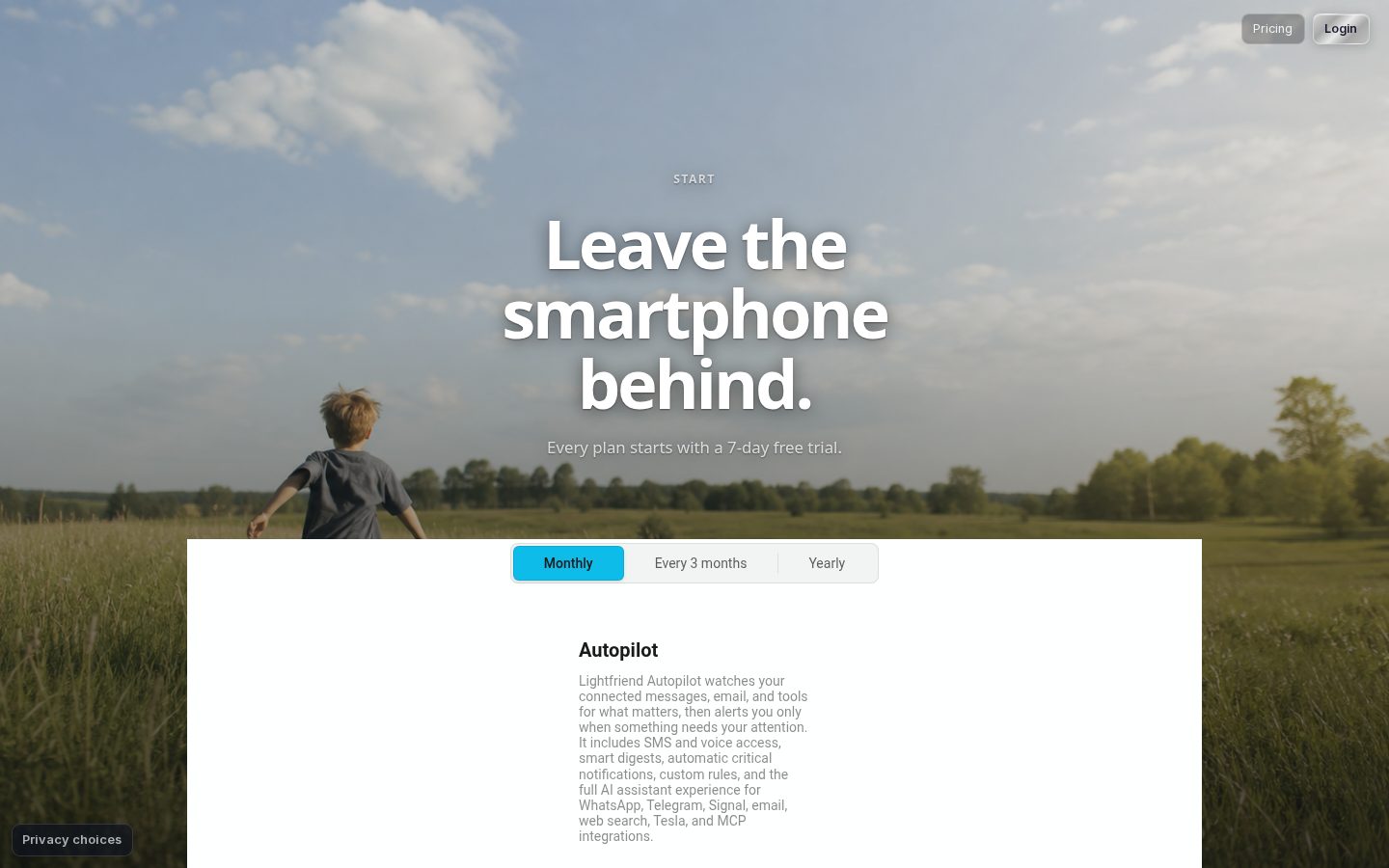 lightfriend Pricing