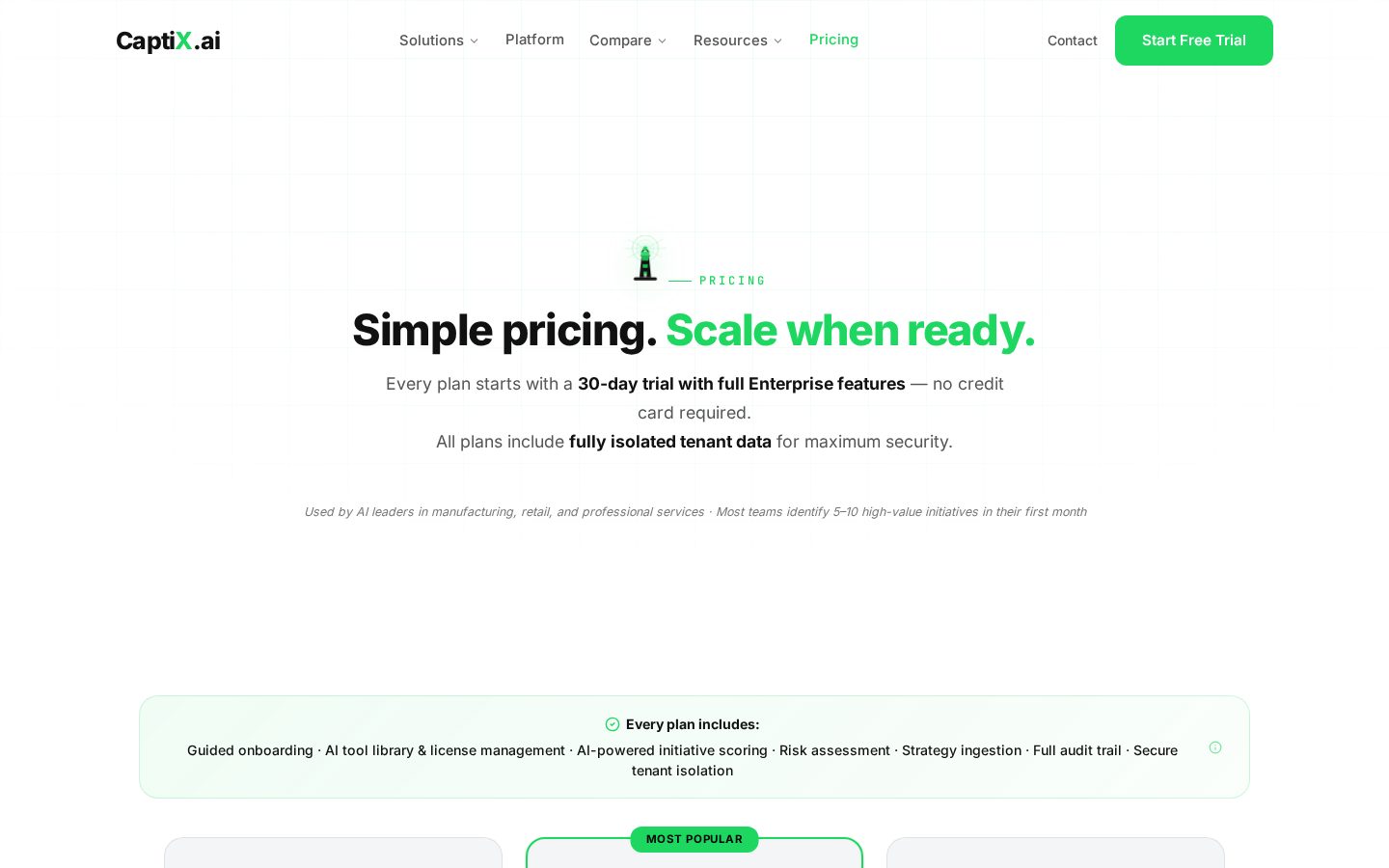 Lighthouse by CaptiX.ai Pricing