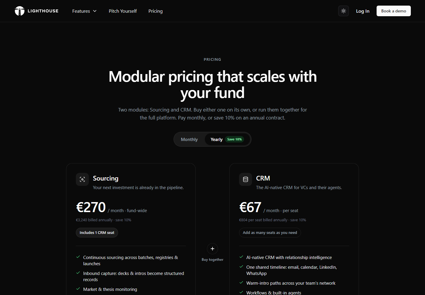 Lighthouse pricing