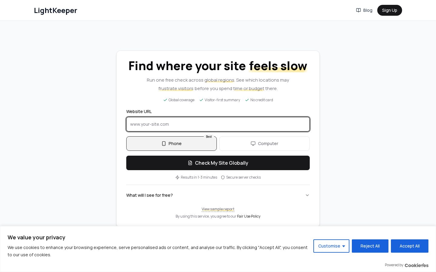 LightKeeper Homepage