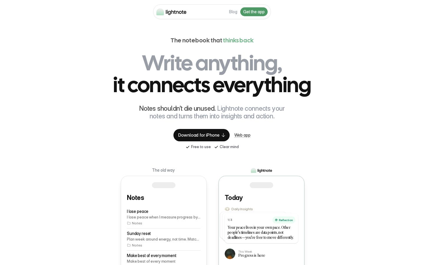 Lightnote Homepage