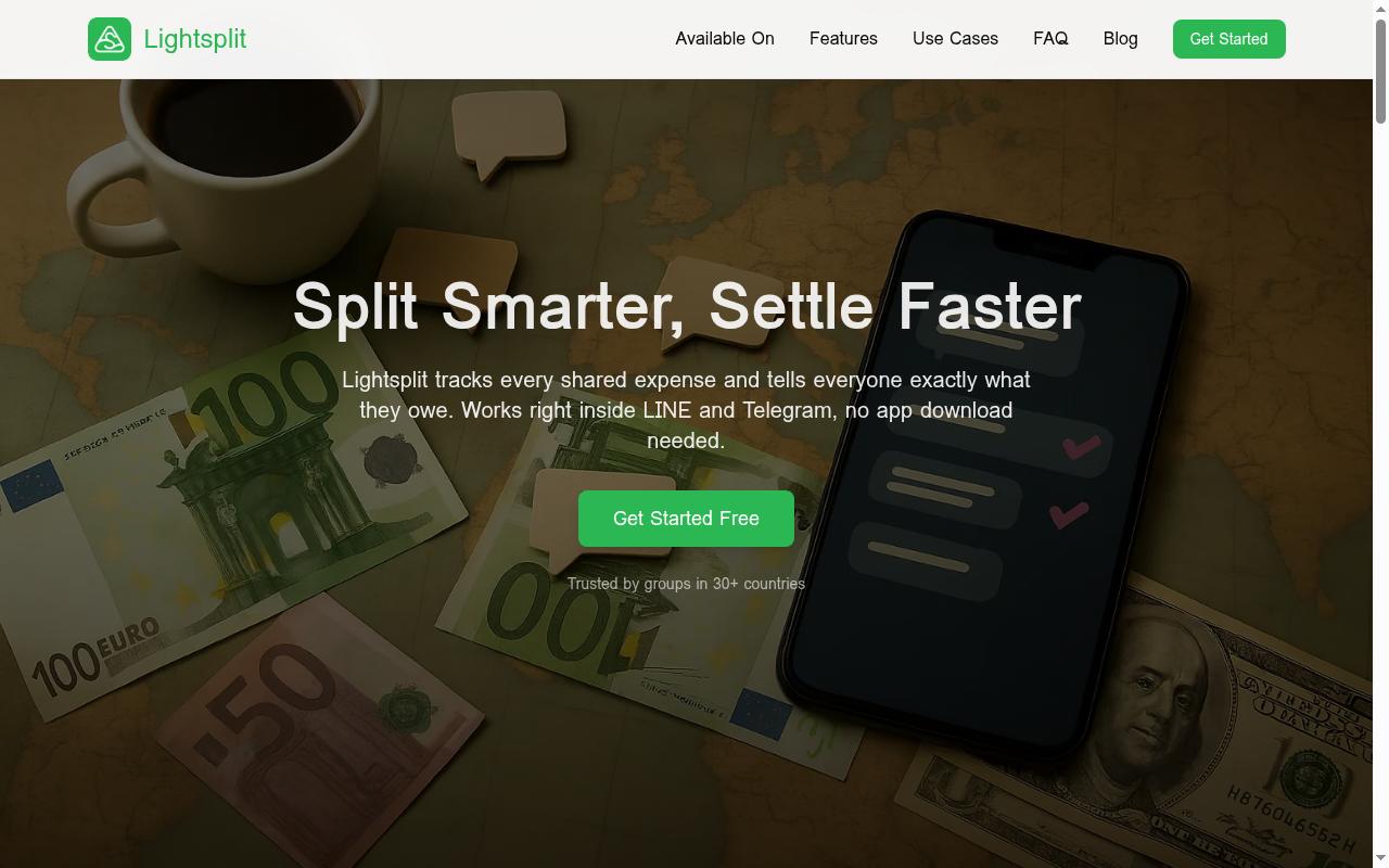 Lightsplit Homepage
