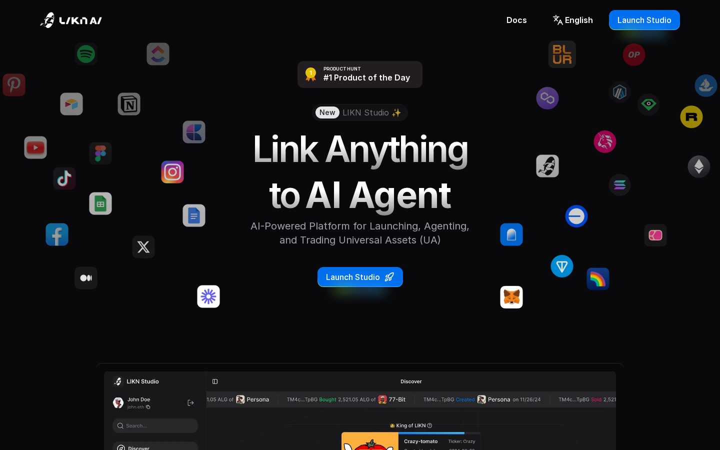 Likn AI Homepage