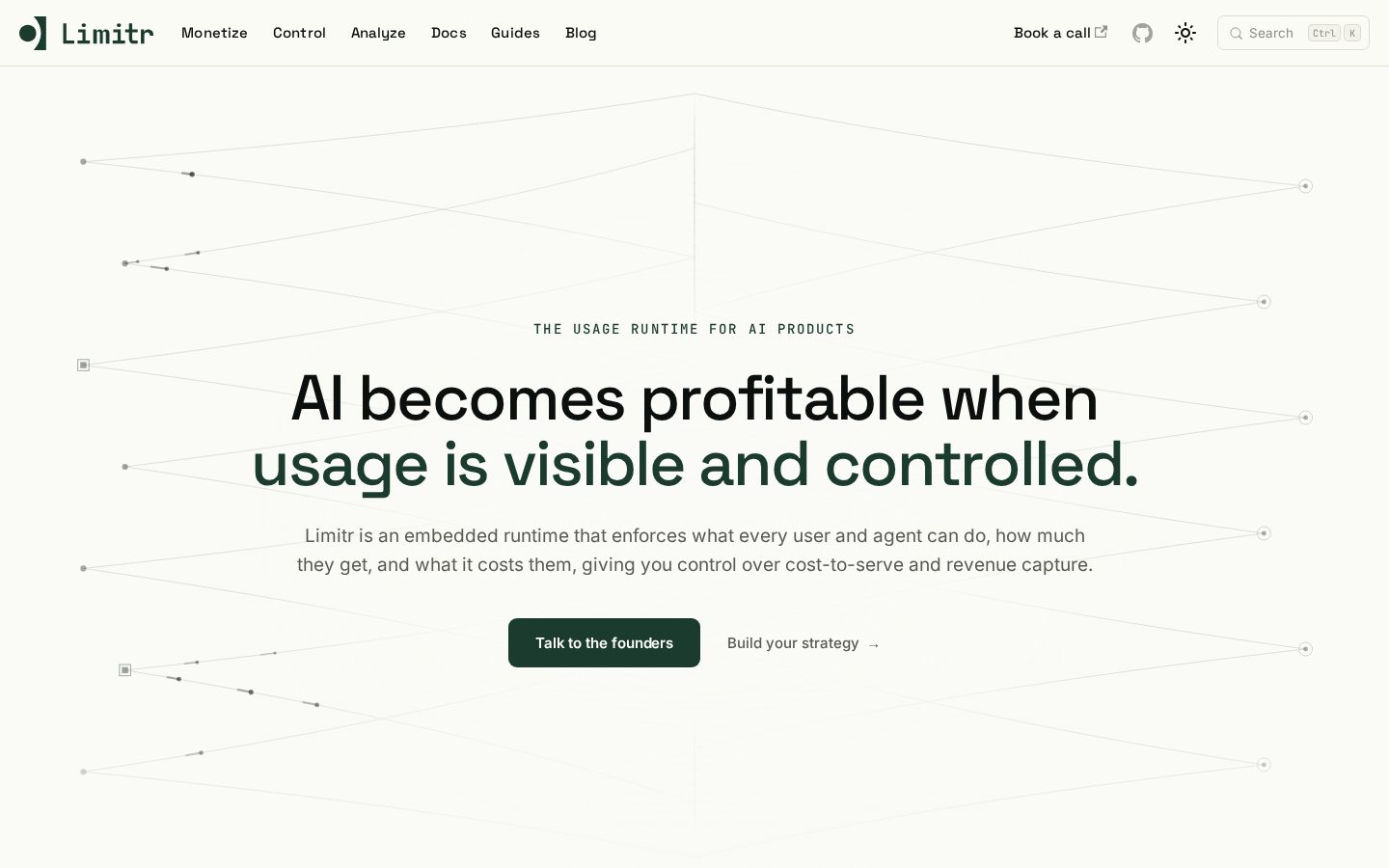 Limitr Homepage