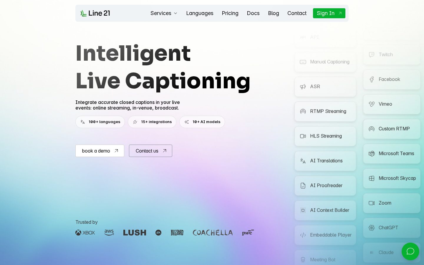 Line 21 Homepage