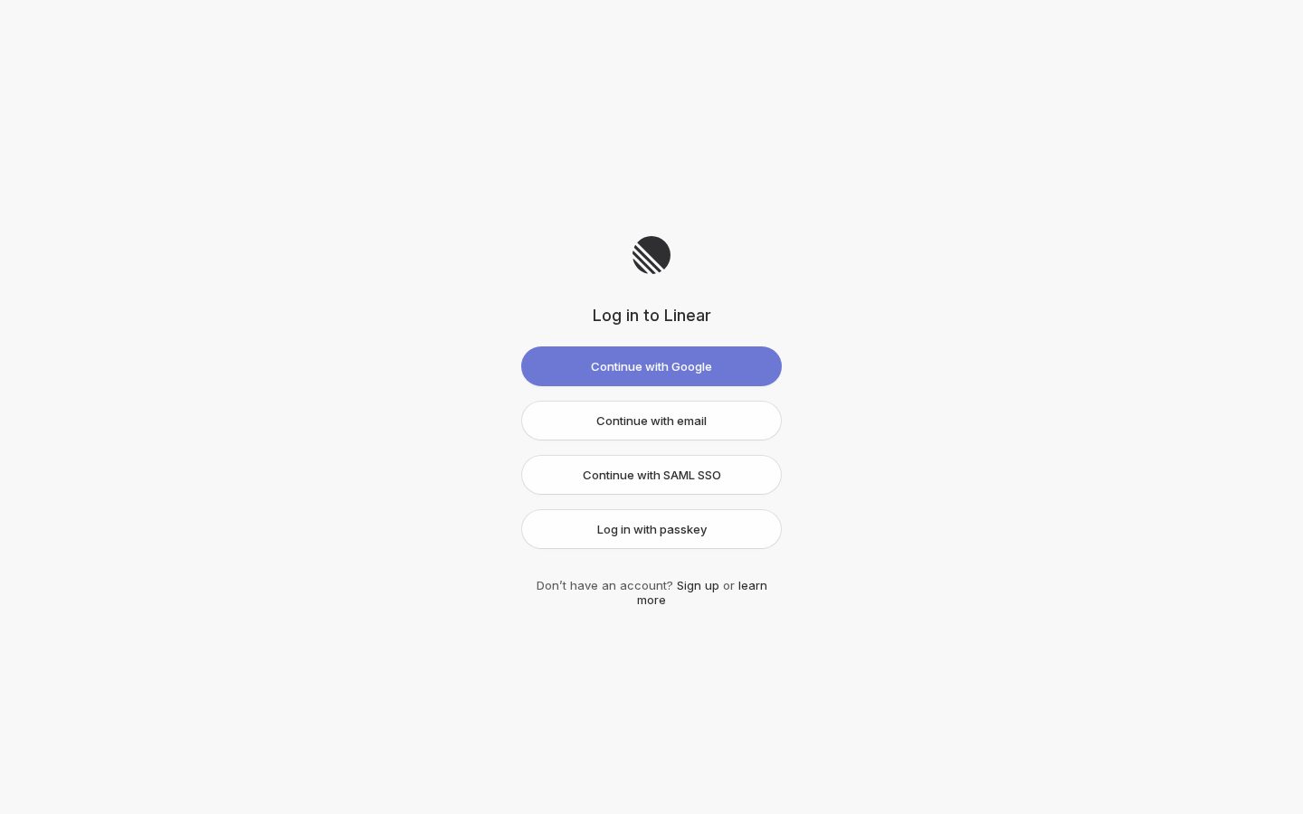 Linear Agent Homepage