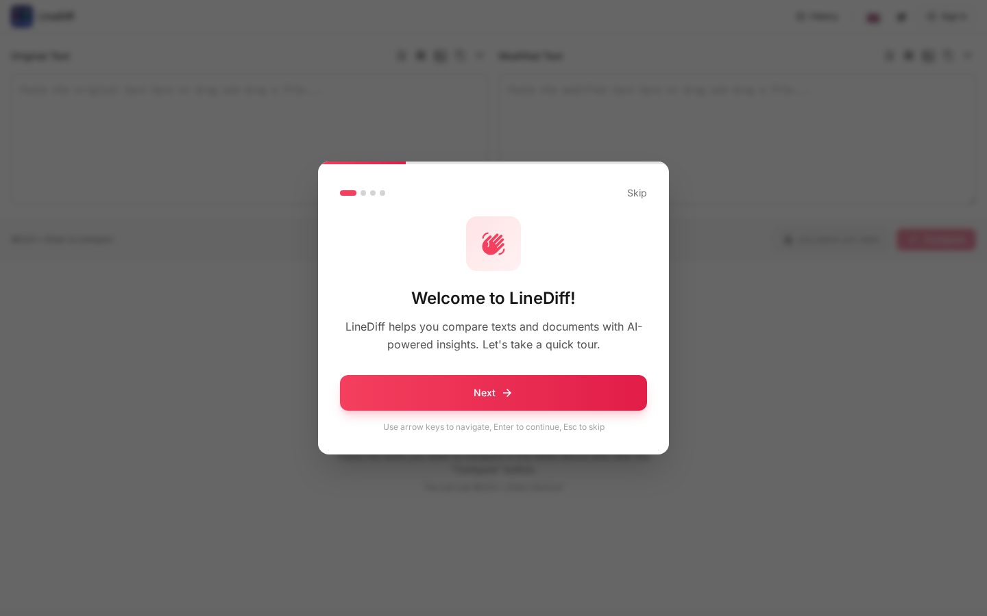 LineDiff Homepage