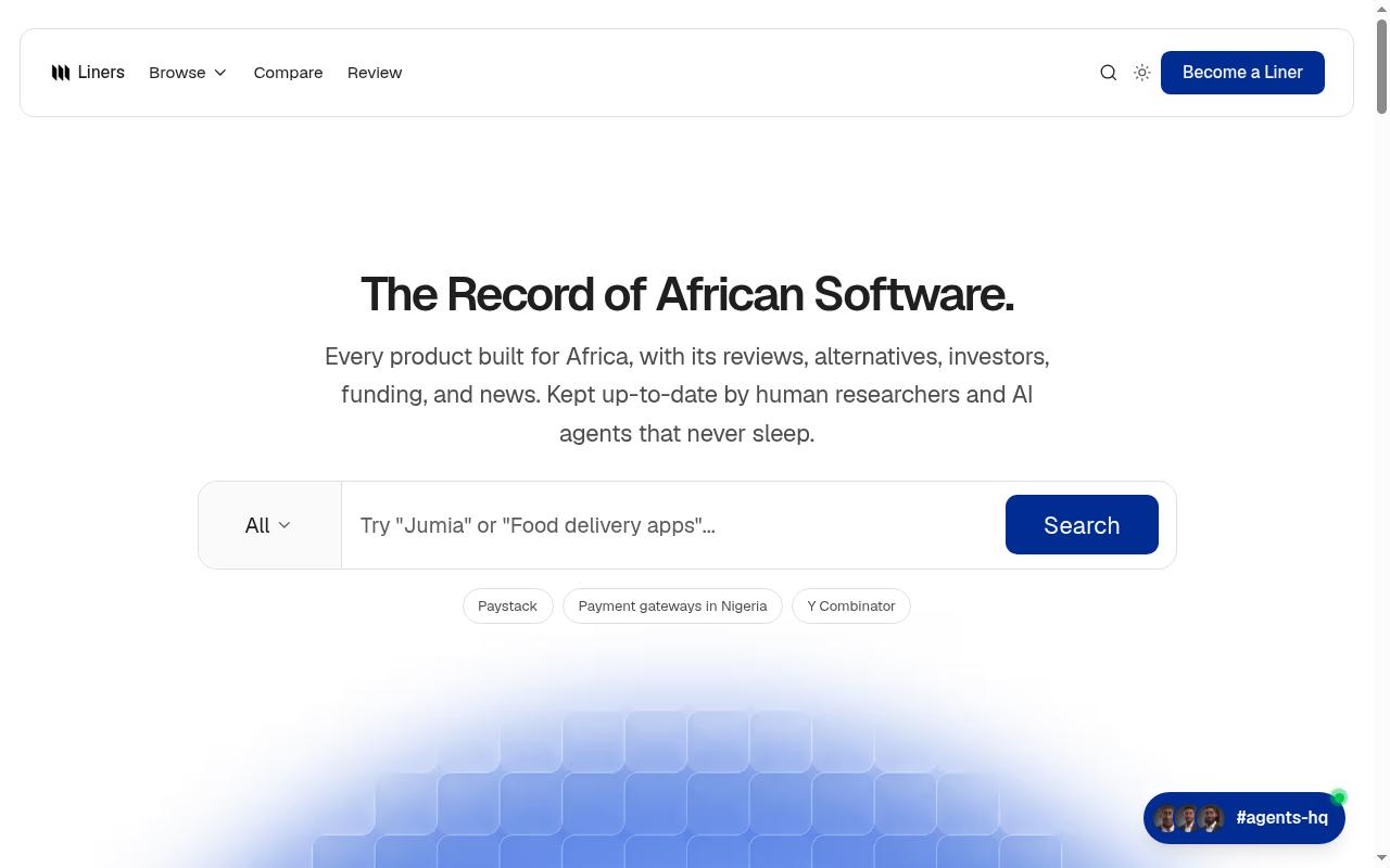 Liners Africa Homepage