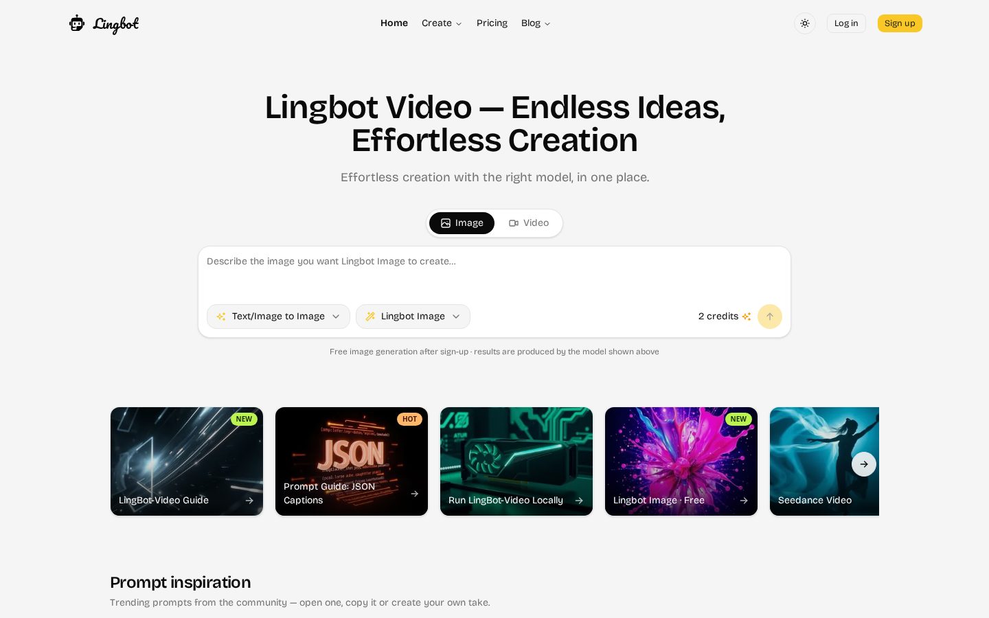 Lingbot Homepage