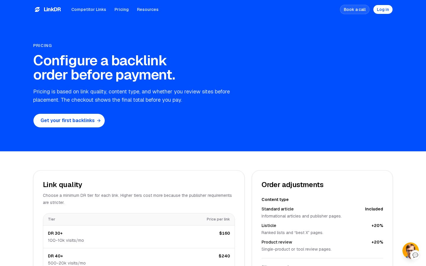 LinkDR Pricing