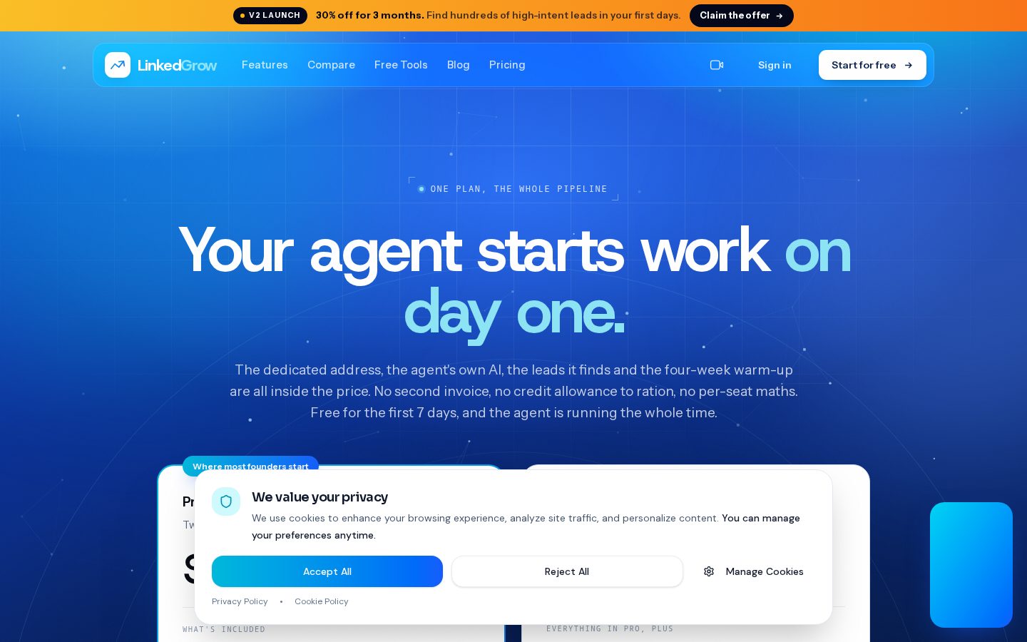 LinkedGrow Homepage