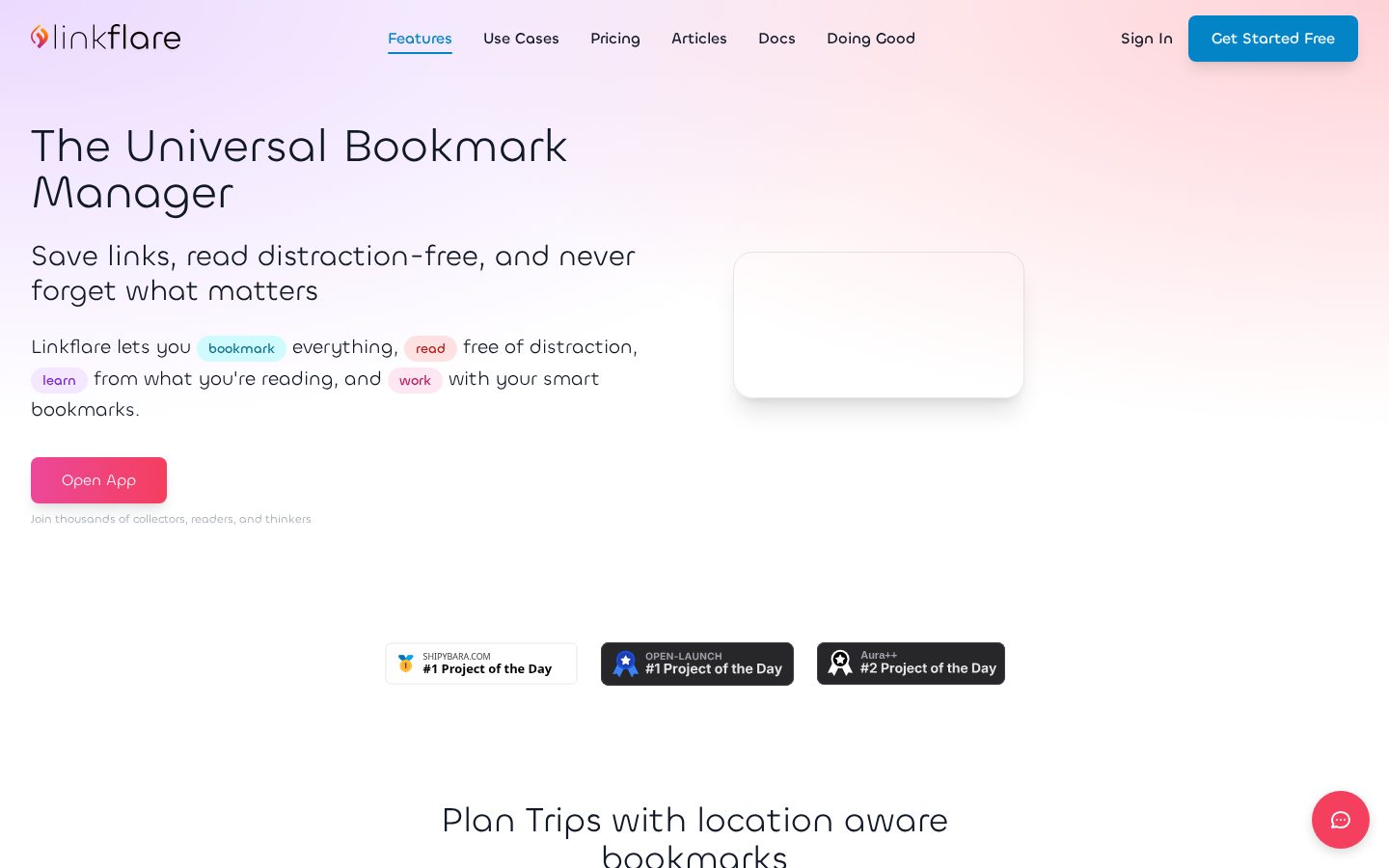 Linkflare Homepage