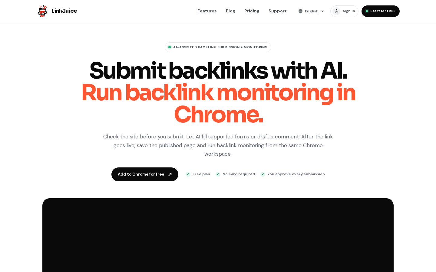 LinkJuice Homepage