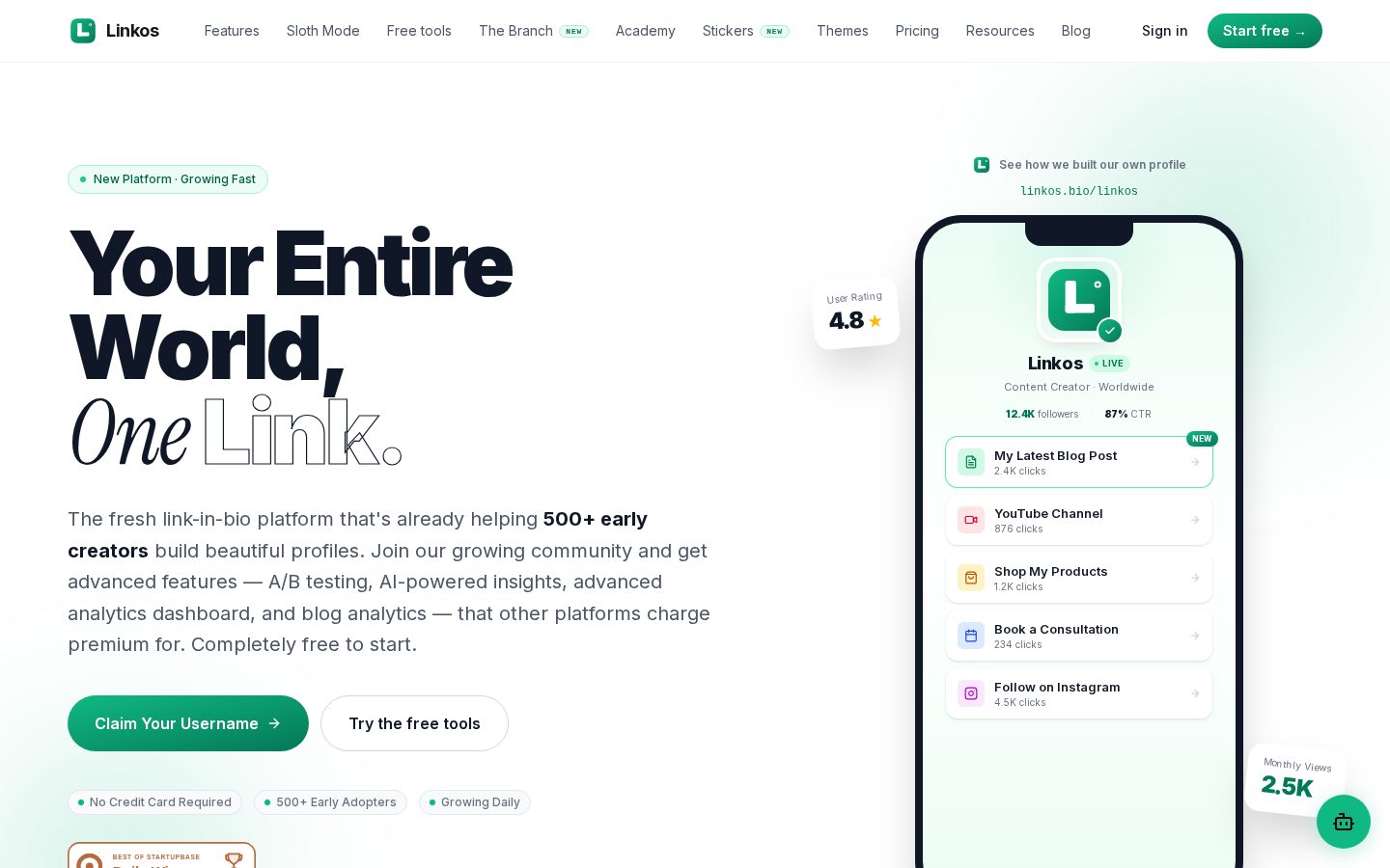 Linkos Homepage