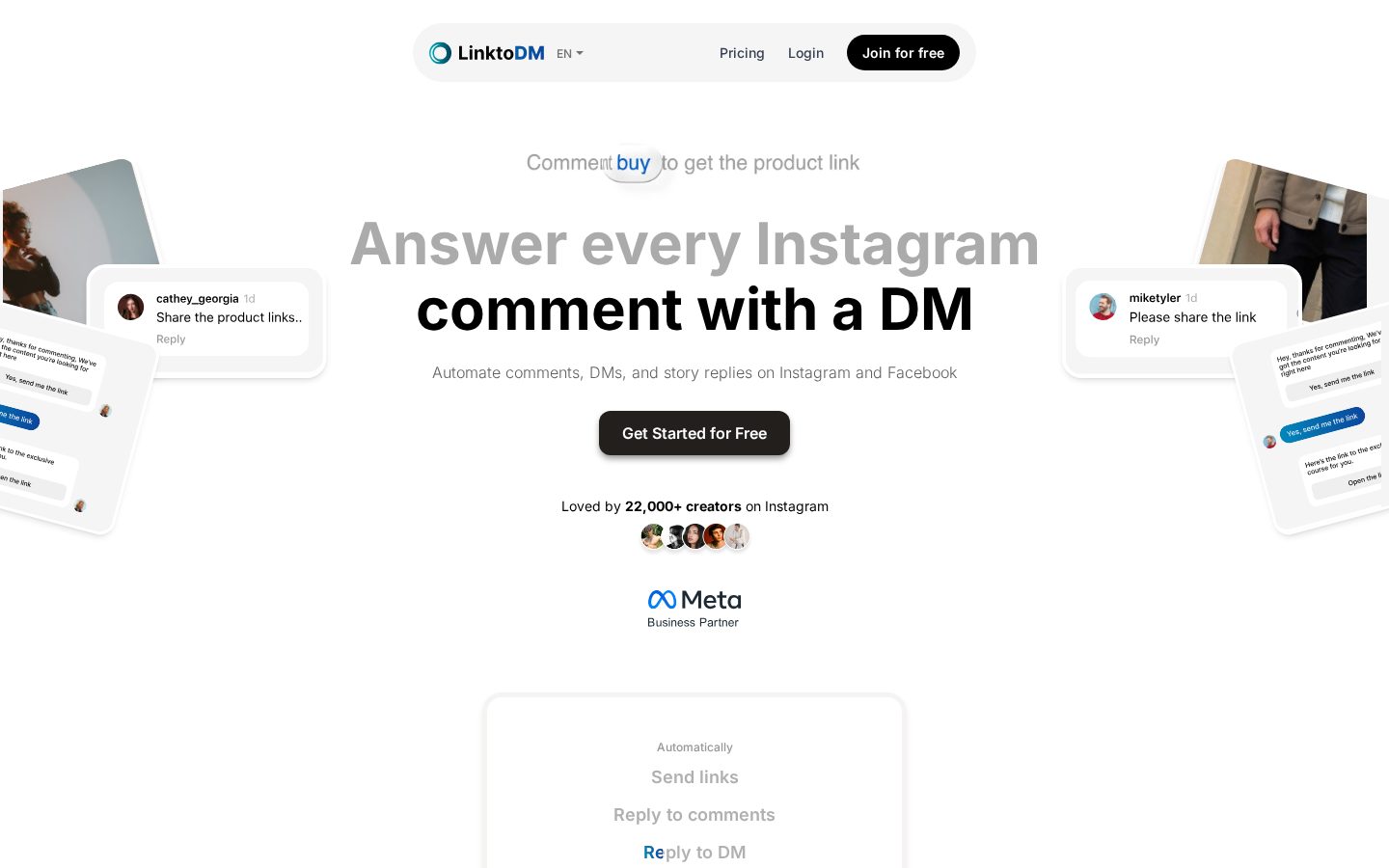 LinktoDM Homepage