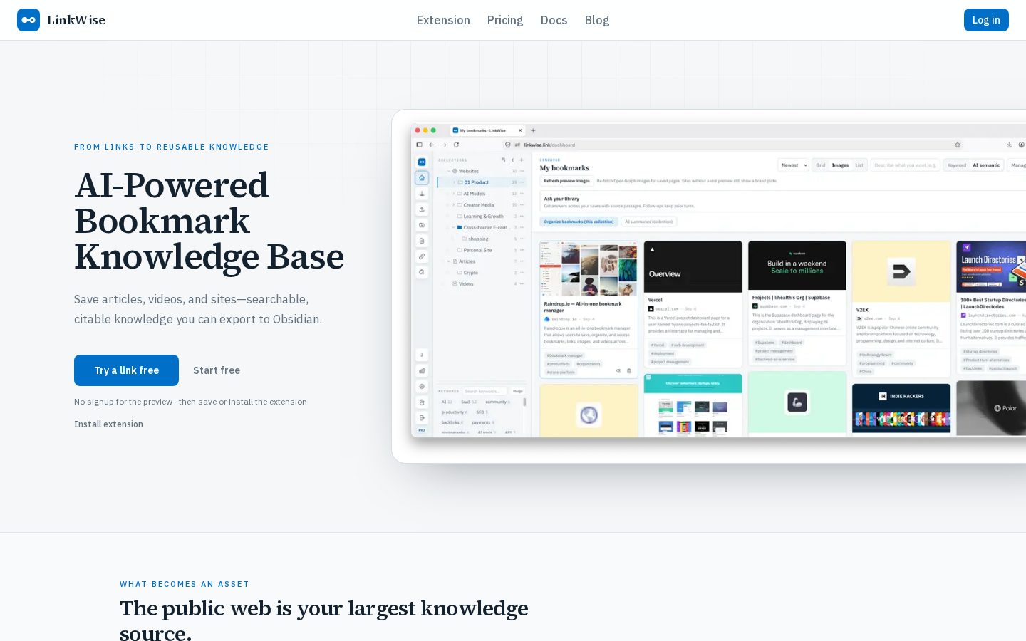 linkwise.link Homepage