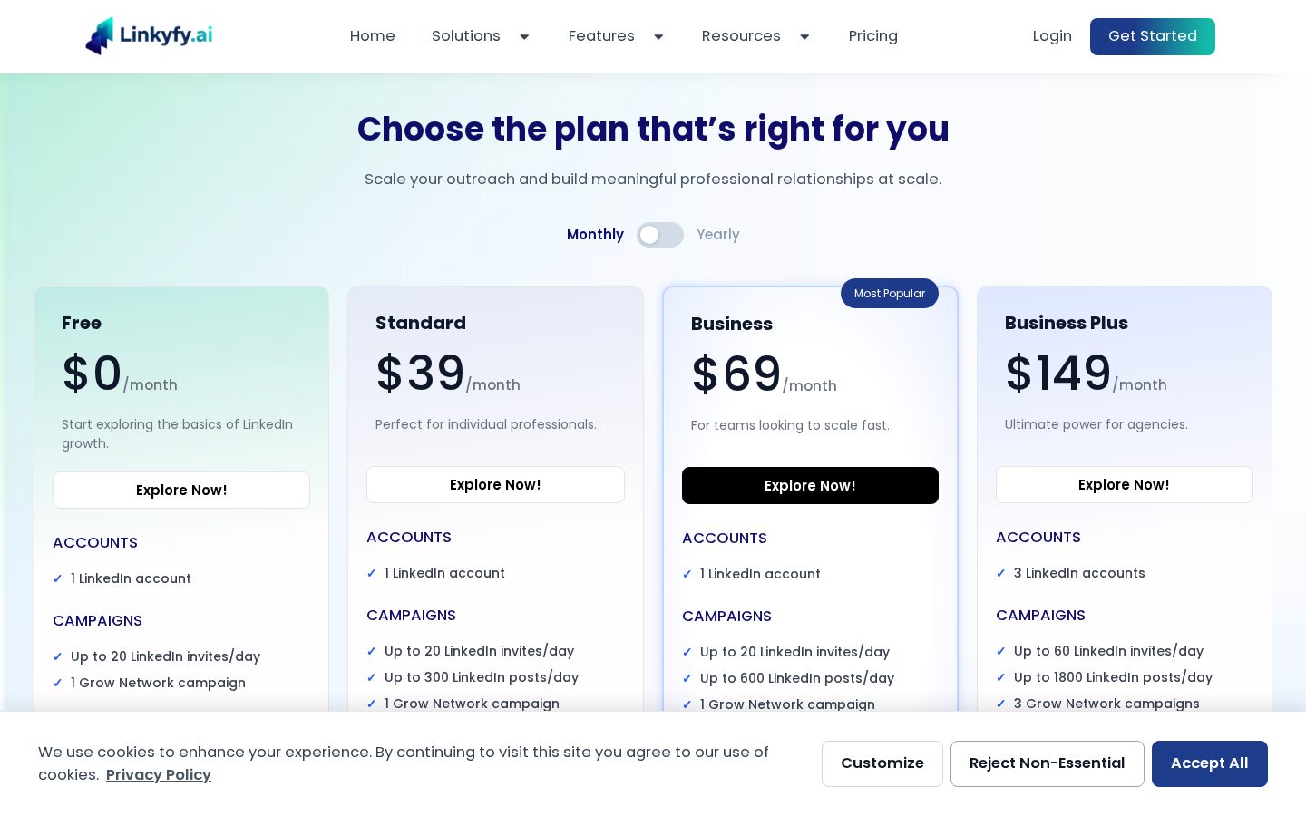 Linkyfy Pricing