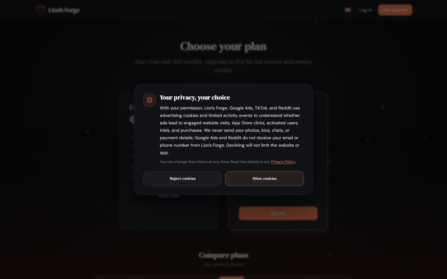 Lion's Forge Pricing