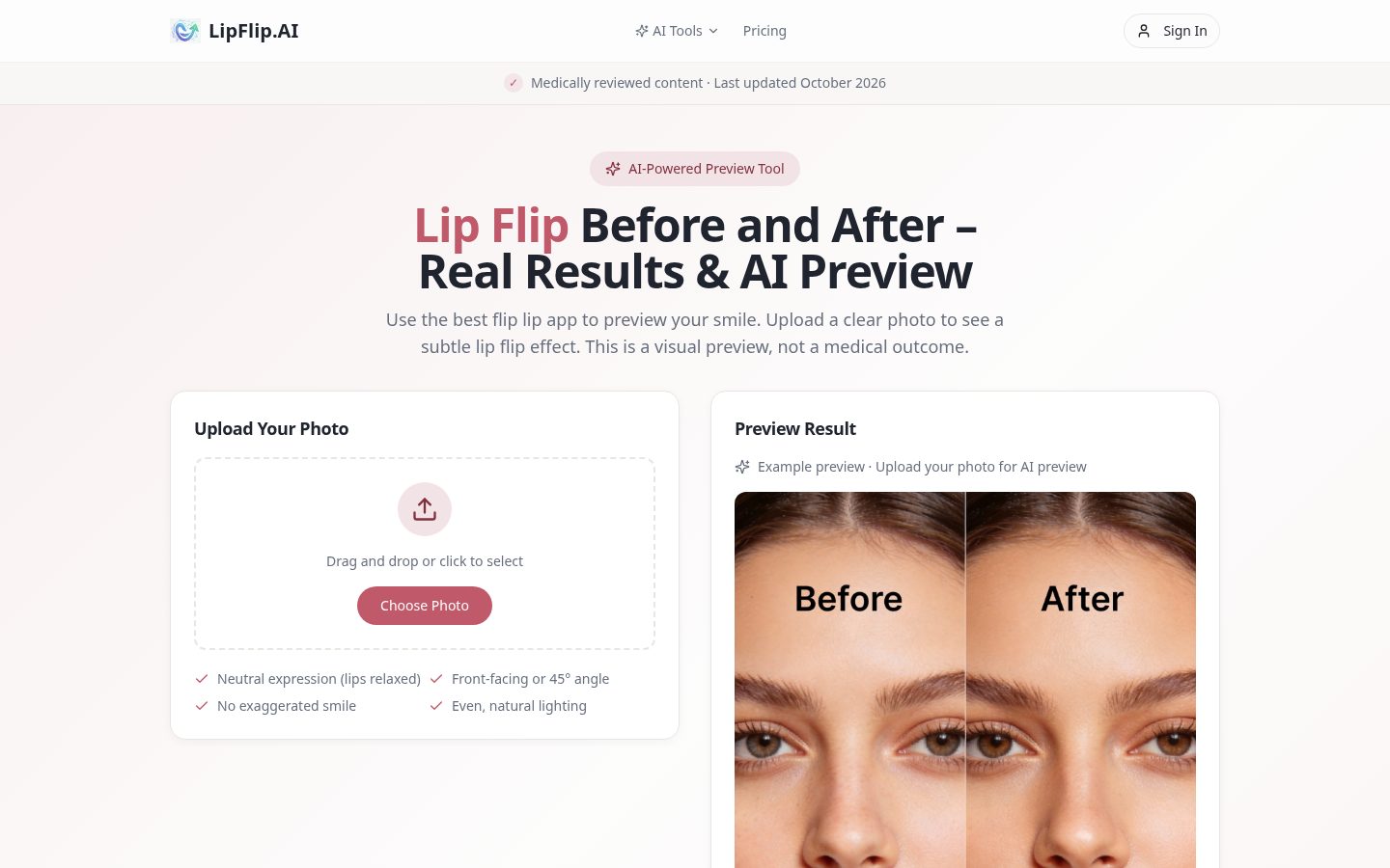 Lip Flip Homepage