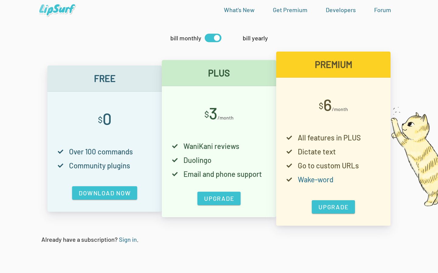 LipSurf Pricing