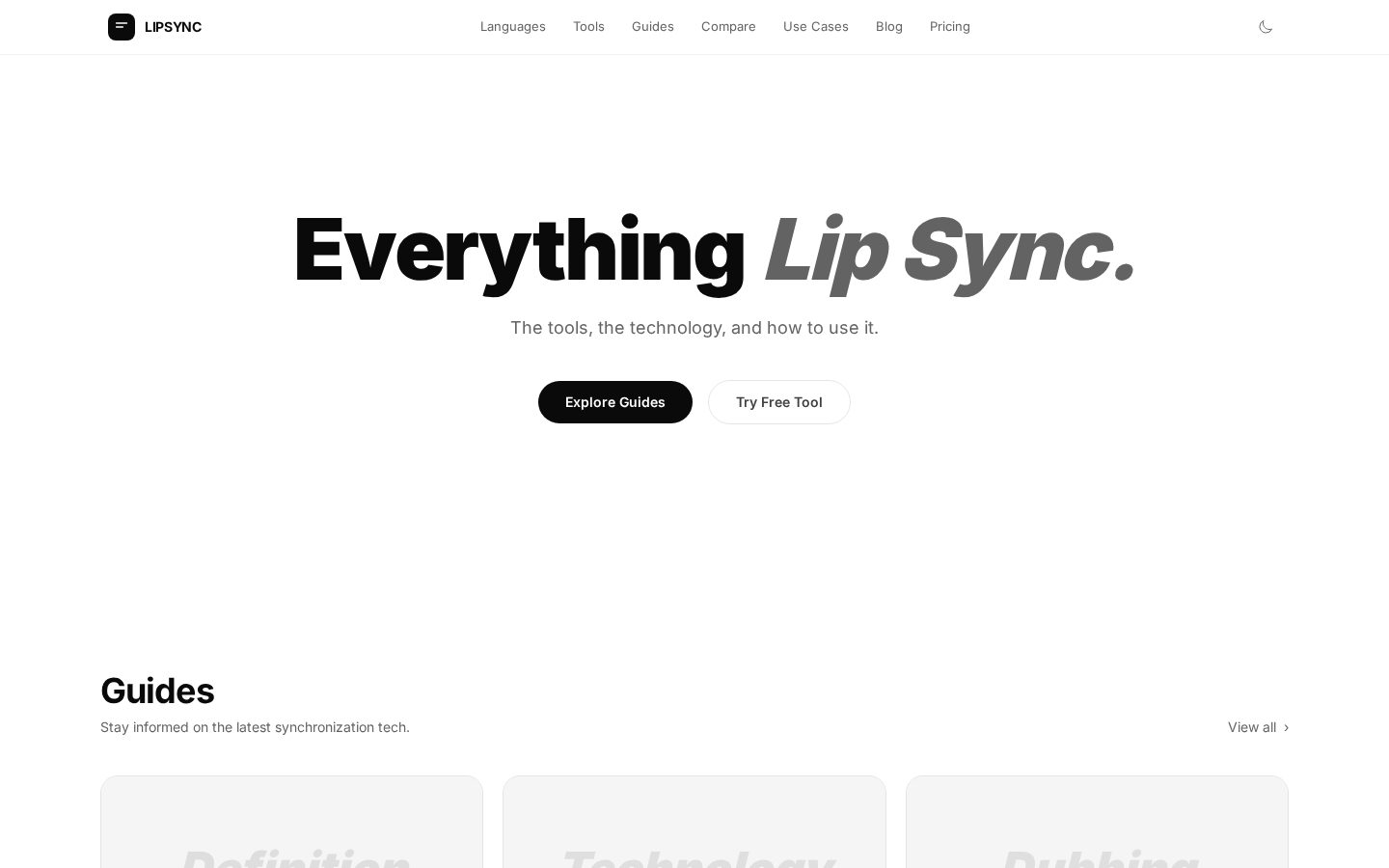 LipSync Homepage