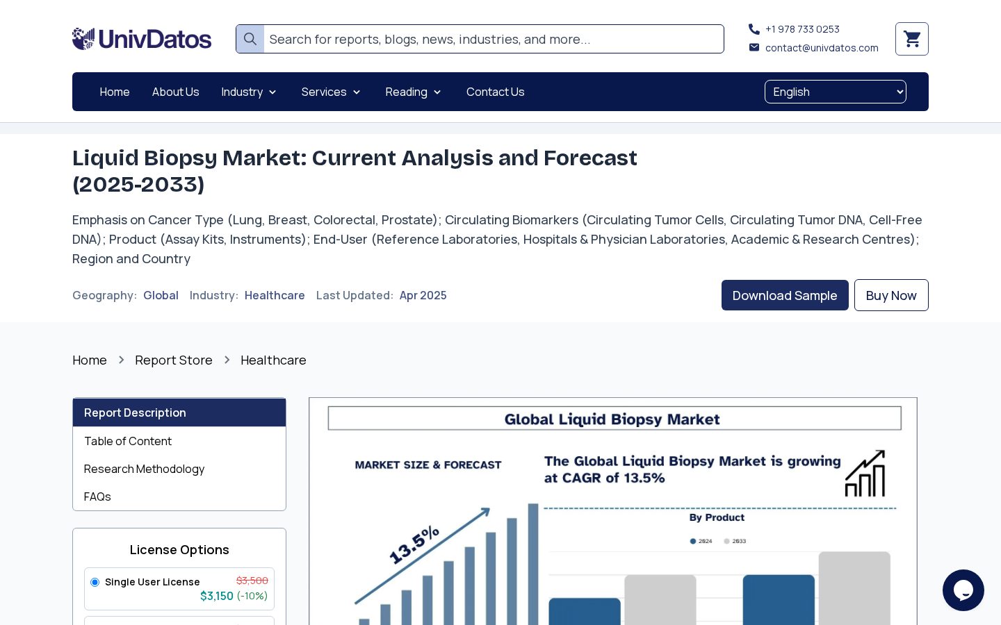 Liquid Biopsy Market: Current Analysis and Forecast (2025-2033) Homepage