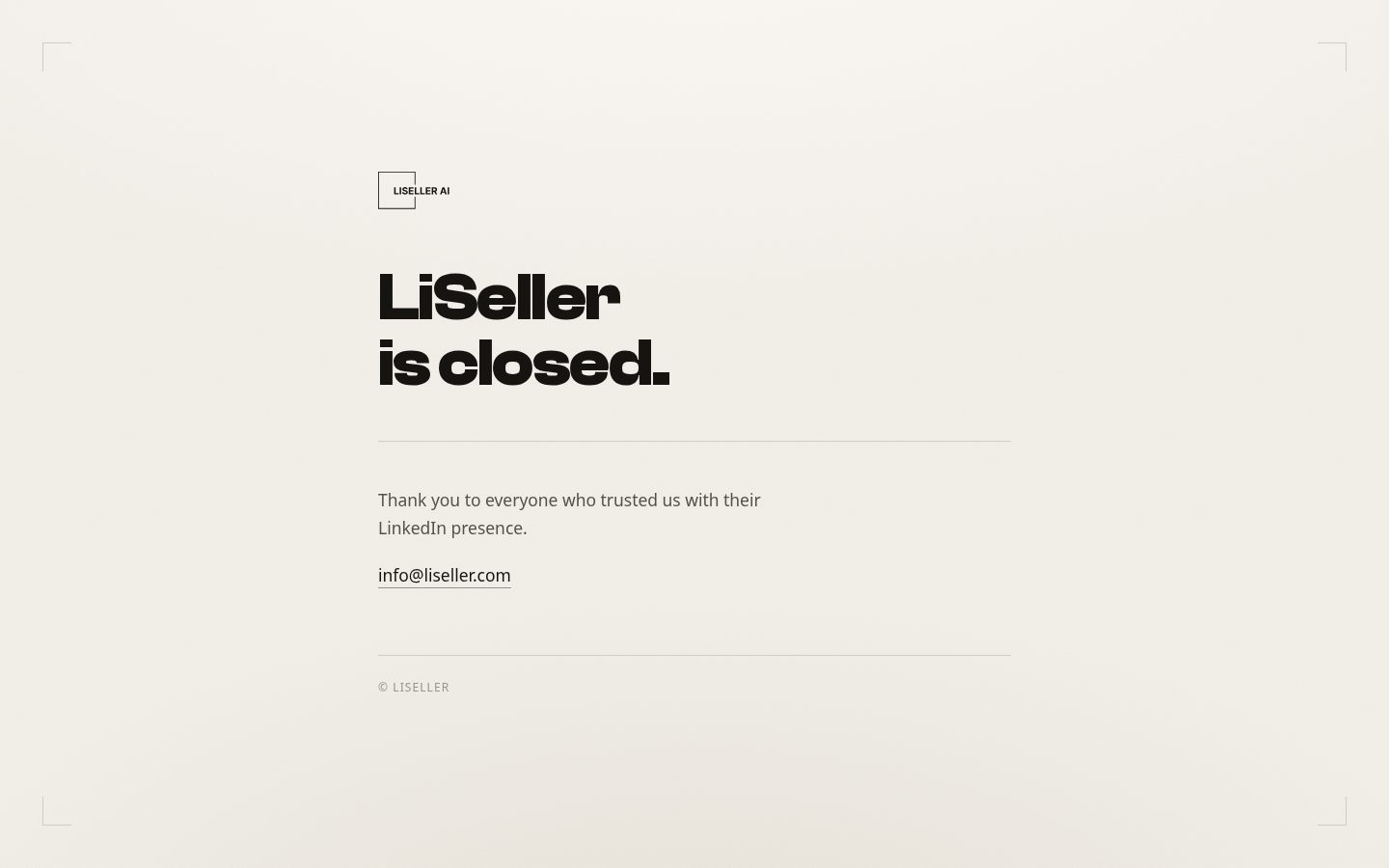 Liseller Homepage
