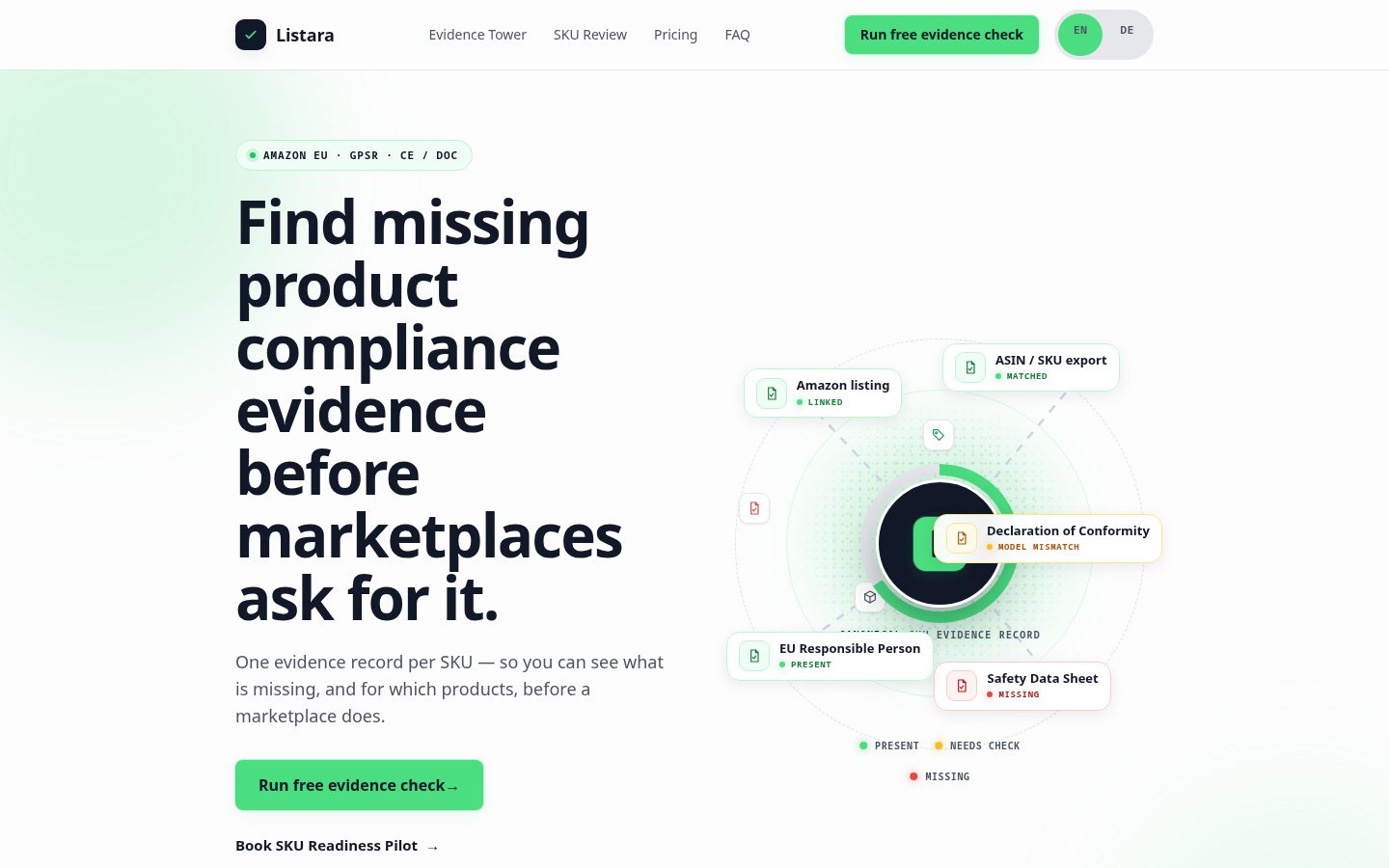 Listara Homepage