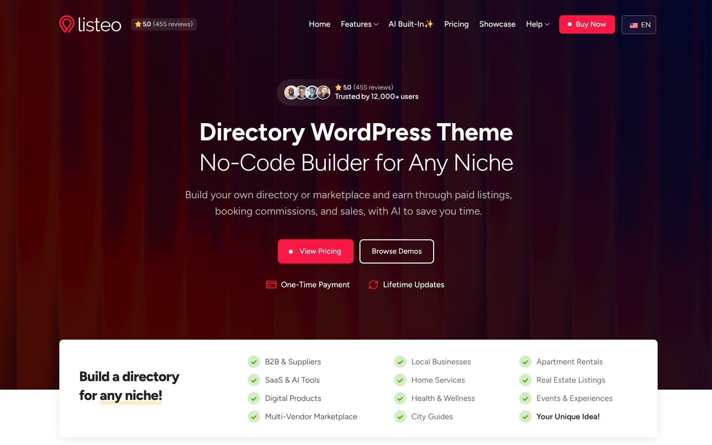 Listeo Homepage