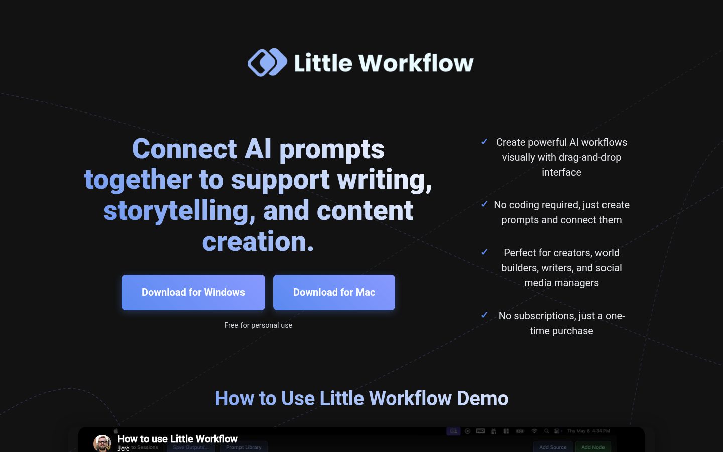 Little Workflow Homepage