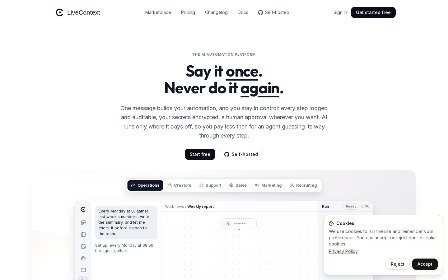 LiveContext Homepage