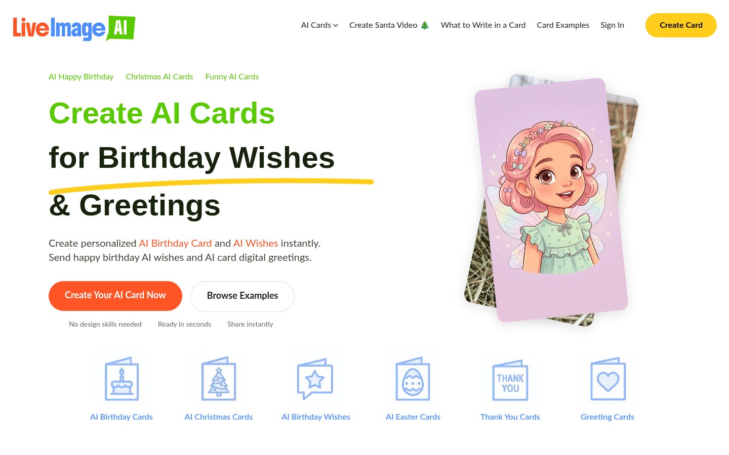 LiveImage AI Homepage