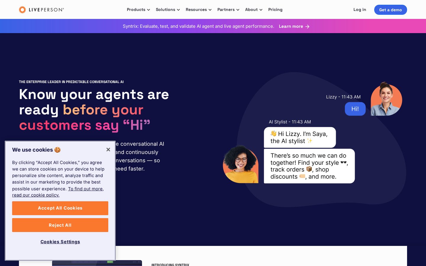 LivePerson Homepage